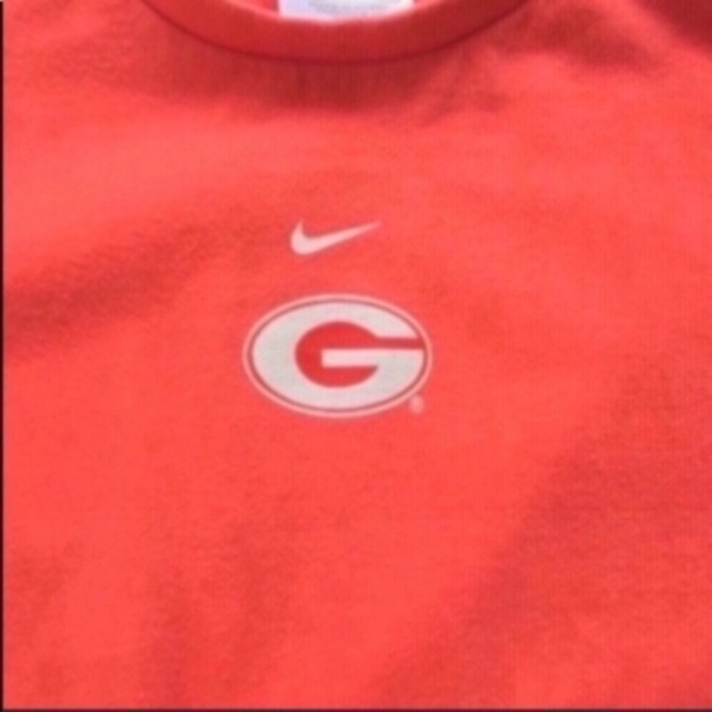 Nike Georgia Bulldogs Women’s Small Red Logo Tee NCAA SEC Game Day Shirt - Picture 2 of 3